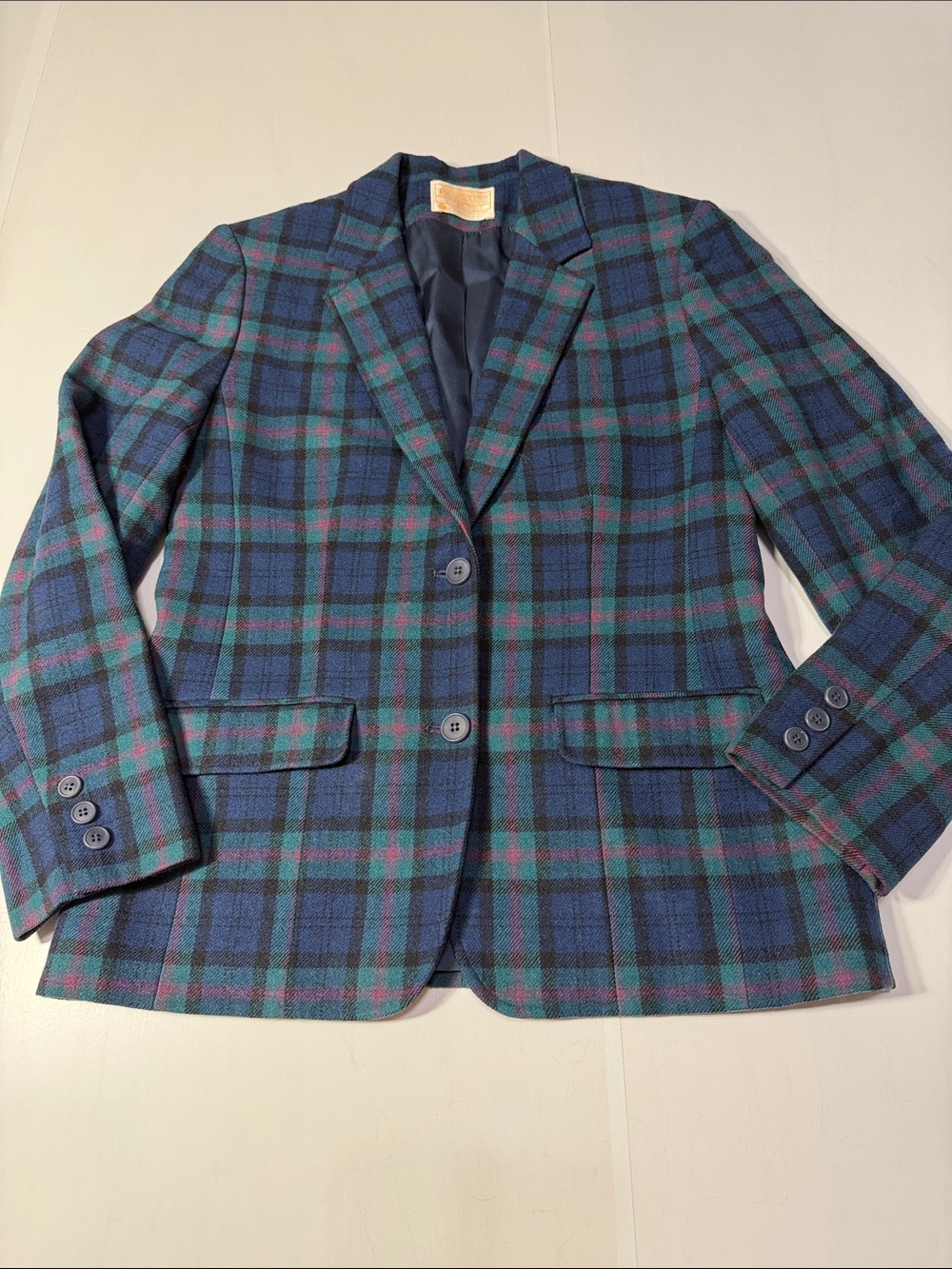 Pendleton Tartan Classic Wool Blazer 6